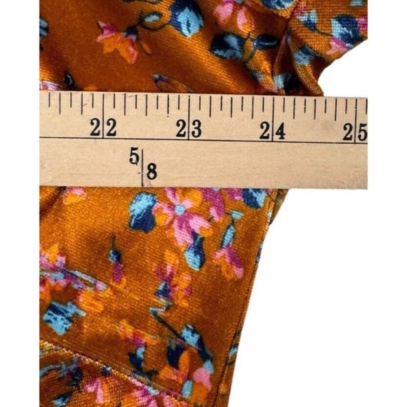 Savage x Fenty Open Back Orange Psychedelic Slip Velvet Mini Dress‎ XL - Picture 8 of 8